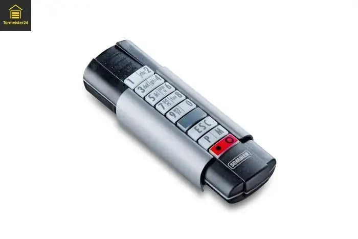 claviers à code pour porte de garage et Hoftor avec PIN-Eingabe, récepteur radio et motorisation de porte zur sicheren Zugangskontrolle sans Schlüssel ou émetteur portatif.