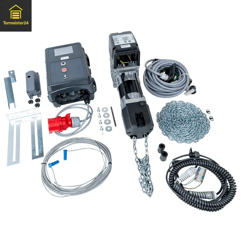 Marantec STA 1-10-24 KE porte industrielle-Antriebspaket avec 400 V-AC moteur, 100 Nm Drehmoment, AWG et CS 320 commande pour federausgeglichene portes sectionnelles bis 30 m².
