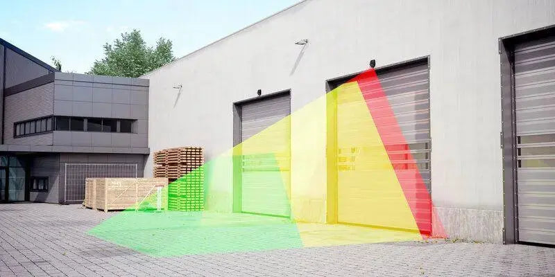 scanner laser am porte industrielle zur präzisen Öffnung, Vorraumüberwachung et Sicherheitsabsicherung vor un porte de hall