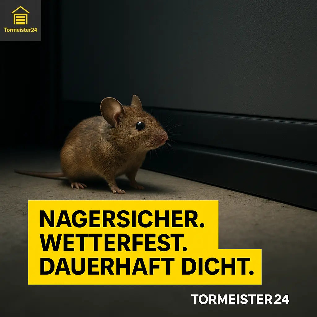 Detailaufnahme Magnetprofil an Stahlpaneel in Nahsicht