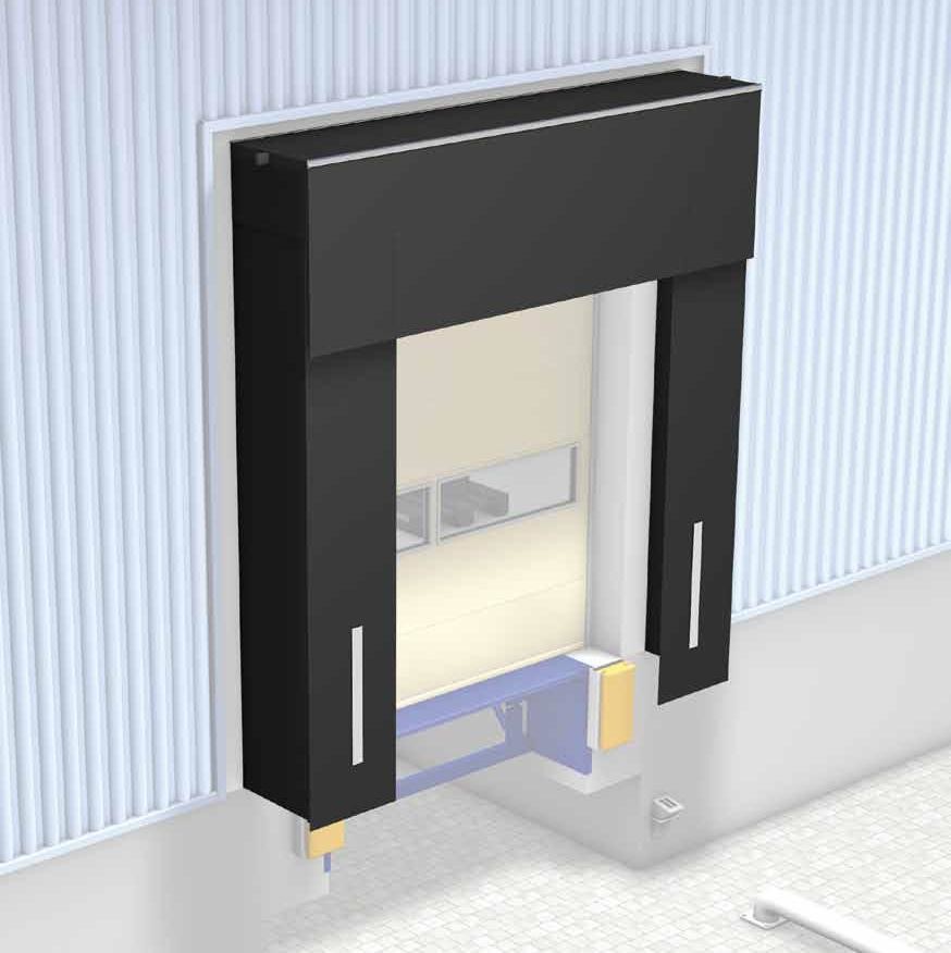 Torabdichtung Shelter 3450x3600 mm Verladetechnik