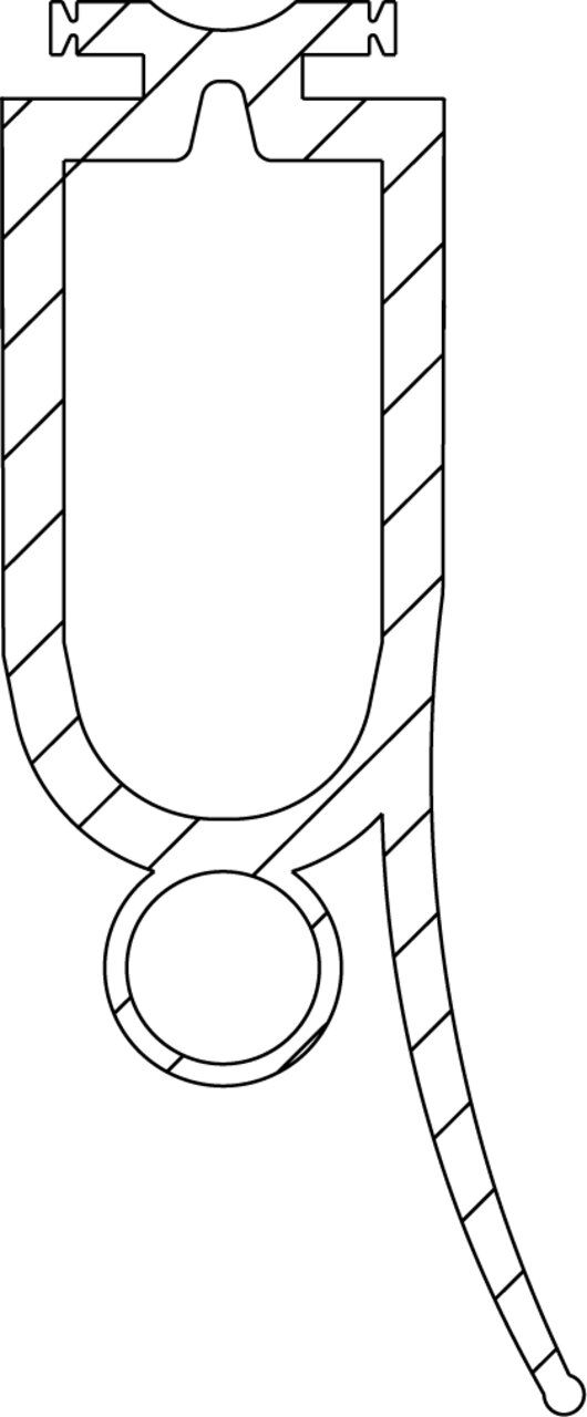 Marantec F-Profil P2 Torabschlussprofil 25x56,3 mm, 11 mm-Optosensoren, 25 m Rolle Tormeister24 Schließkantensicherungen