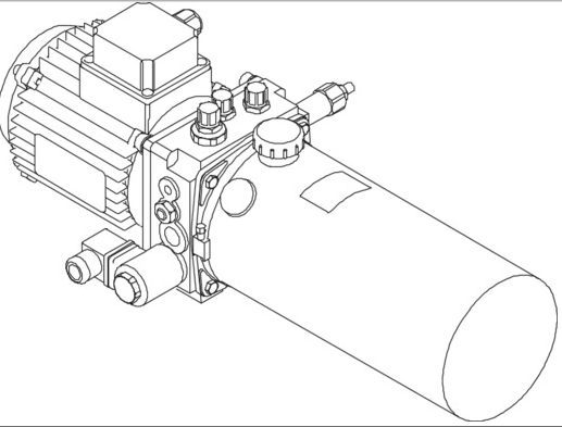 Hörmann hydraulische Einheit für HLT Überladebrücke