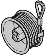 Seiltrommel, Beschlag N, L, bis Torhöhe = 2250 mm, links