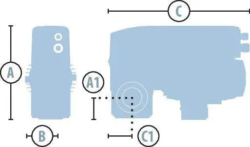 Marantec Set Sektionaltore bis 30 m² (50 Hz), 230 V-AC Motor, 80 Nm, 45 min-1, AWG, mit Frequenzumrichtersteuerung CS 320 FU Marantec