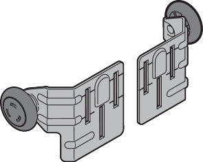 Rollenhalter RH023 links, verzinkt, für Z-Beschlag