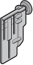 Rollenhalter RH032, rechts, RAL 9002