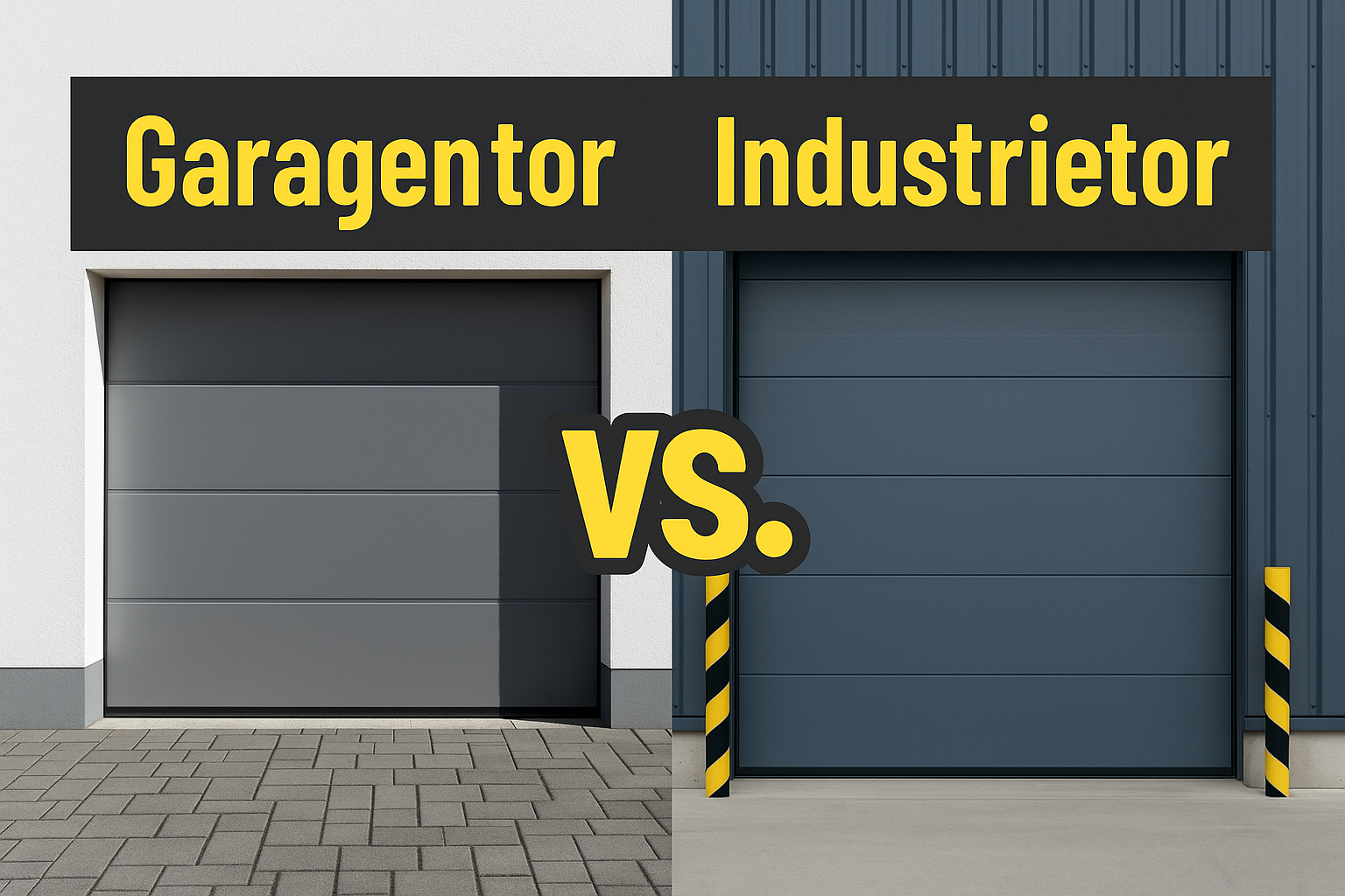 Garagentor vs Industrietor
