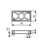 Zusatzplatte / Erhöhung für Auflaufstopper – Erweiterung für Schließkantensicherung an Toren Tormeister24