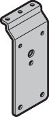 Adapterblech pour support de galet, oben, Schlüpftürtor