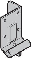 Aufsetzstück Typ Z links RAL 9002