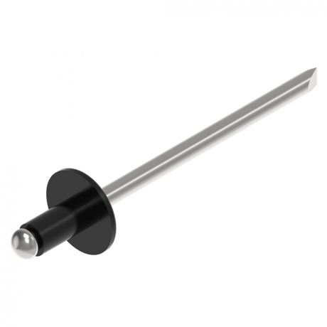 Blindniete 3,2 x 6 mm Schwarz ALU/STAHL Schweighöfer Tore