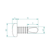 Bohrschraube 4.2x13 Weiβ EV Schweighöfer Tore