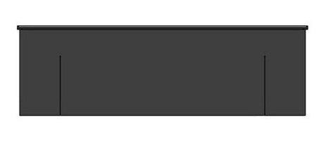 Torabdichtung Topbehang SME 3250x1000 mm