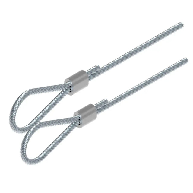 Hochleistungs - Drahtseil für Sektionaltore ohne Drahtseilkauschen | Satz 3 mm - links + rechts - Tormeister24Hochleistungs - Drahtseil für Sektionaltore ohne Drahtseilkauschen | Satz 3 mm - links + rechts