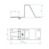 Komplett-Set Torbeschlag Italpanelli Rigato