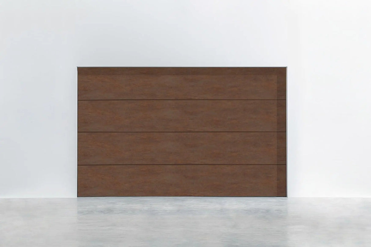 Garagentor Design-Line Cortenstahl – rostige Optik in modernem Industrie-Design