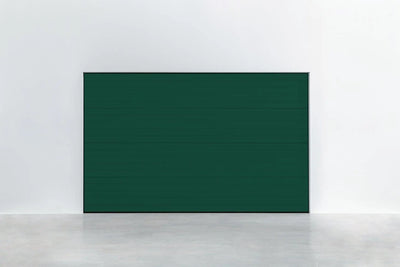 porte de garage Stucco Colore Tannengrün – Außenansicht dans RAL 6009 avec strukturierter surface 