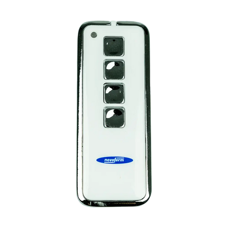 Handsender Novotron 524 Design 433 MHz Vorderansicht

Novotron 524 Handsender für Novoferm Garagentore

Handsender Novotron 524 für Tormatic Antriebe

Fernbedienung Novotron 524 Design in Schwarz

Handsender 4-Kanal Novotron 524 Design

Novotron Handsender 524 mit Batteriefach

Original Novotron 524 Handsender 433 MHz

Novotron 524 Design Handsender kompakt

Handsender Novoferm und Tormatic 524 Modell

Novotron Handsender 524 programmierbar