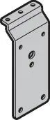 Adapterblech pour support de galet, oben, Schlüpftürtor