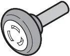 RenoMatic galet de guidage, unten avec 50 mm Achse, ferrure N, L, BL, H