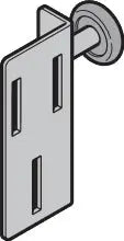 support de galet RH030, Gauche, galvanisé