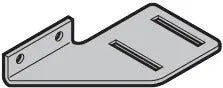 Stütze console de galet 1 li RAL9002
