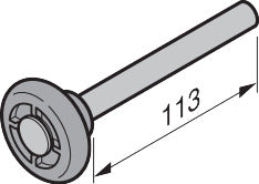 galet de guidage, entre Typ G (ferrure H)