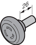 galet de guidage, entre avec 40 mm Achse, ferrure N, L, BL, Z, BZ