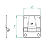 Hochwertiges Mittelscharnier ST3V / KIRigato