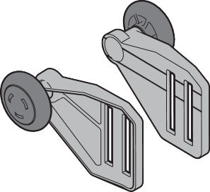 Rollenhalter RH024 rechts, RAL 9002