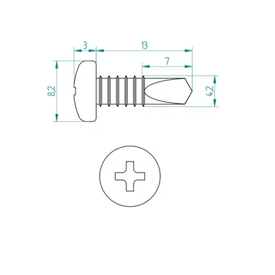 Vis autoperceuse de 13 mm – Schweighöfer Tore