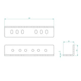 Sprint Rohrbügel Seiten Lagerkonsole Zeichnung