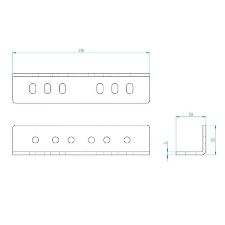 Sprint Rohrbügel Seiten Lagerkonsole Zeichnung