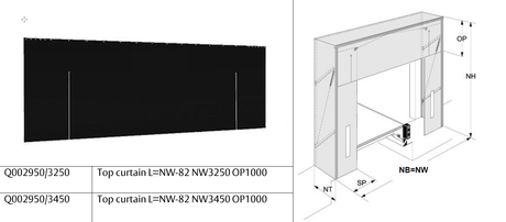 Torabdichtung Topplane SME 3368x1000 mm